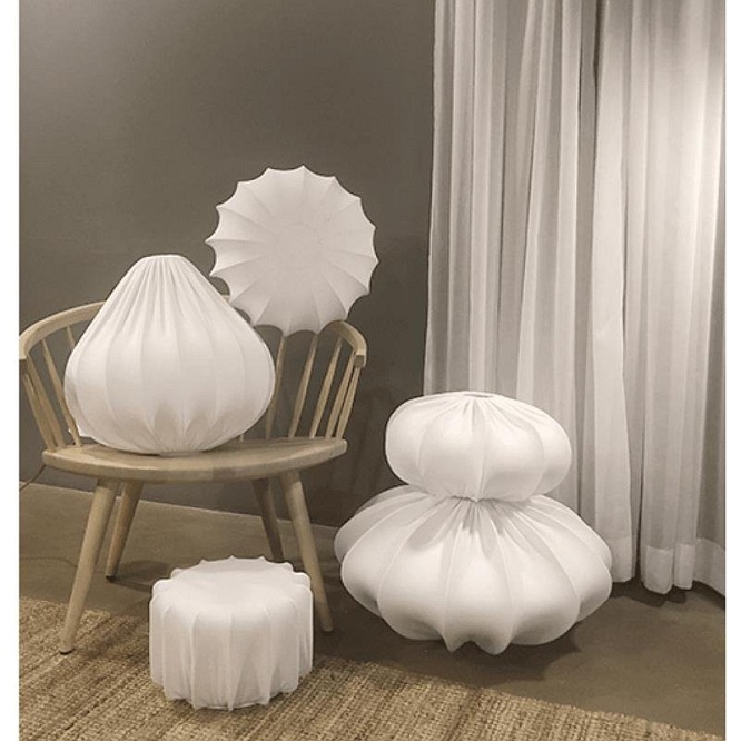 Kolekcja białych lamp tekstylnych PR Home